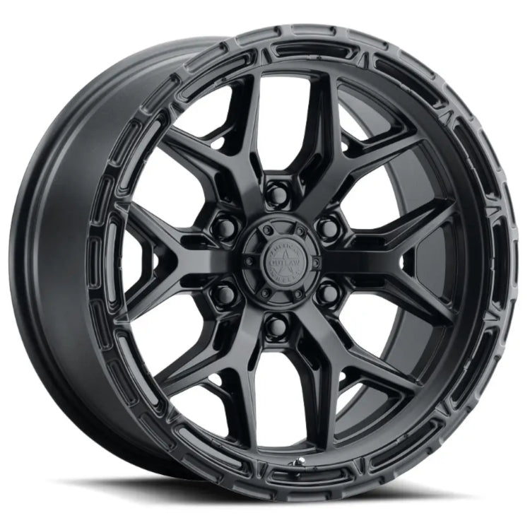 American Outlaw Locker | 20x9 | 6 On 135 | Offset 0 | Satin Black | SKU 144-2935S