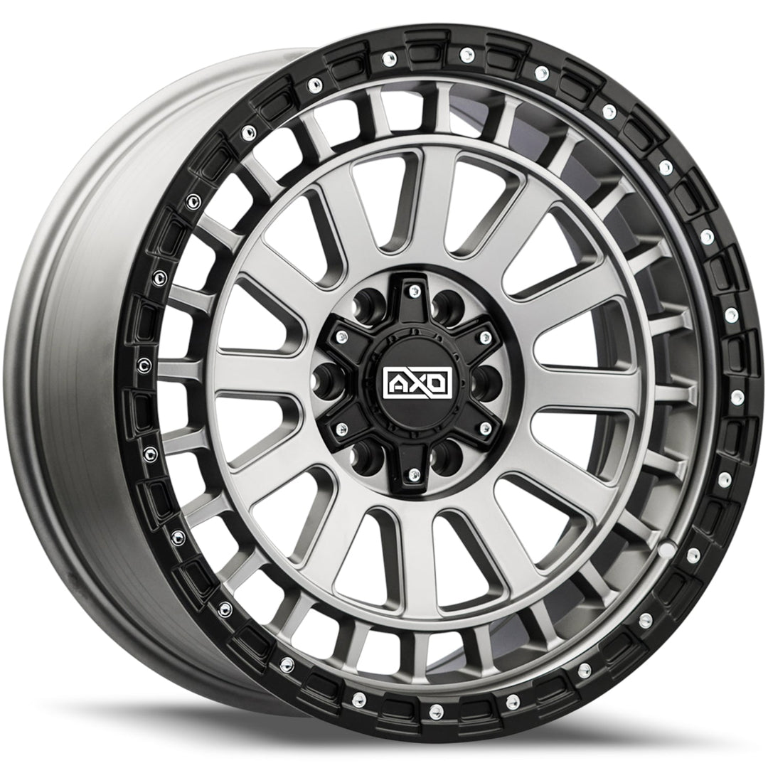AXD Offroad AS2 | 17x8.5 | 5 On 127/139.7 | Offset -5 | Satin Titanium with Black Lip | SKU AS2785050-05TB