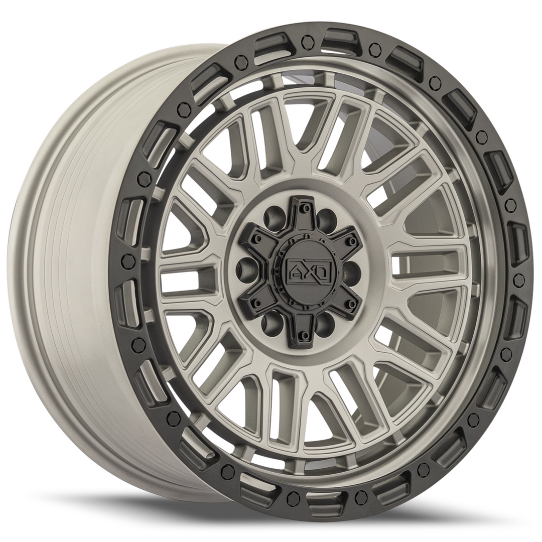 AXD Offroad AS6 | 20x9 | 8 On 180 | Offset 0 | Satin Titanium with Black Lip | SKU AS6290880+00G