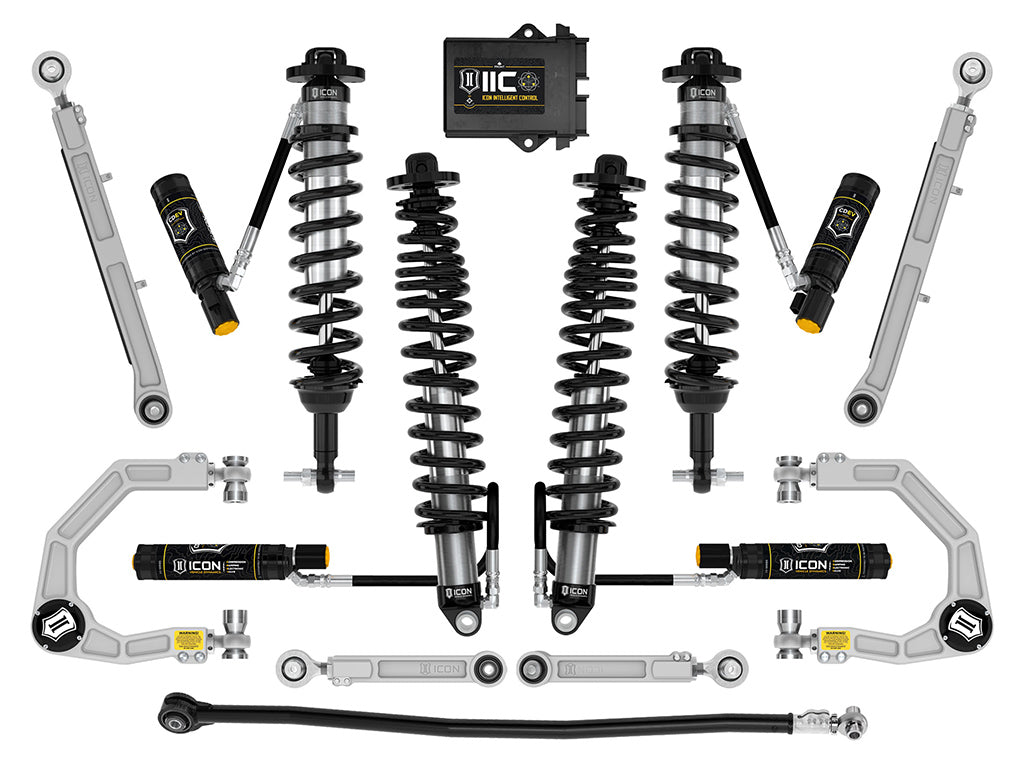 ICON 2021-2026 Ford Bronco Non-Sasquatch 3-4" Lift Stage 8 Suspension System Billet
