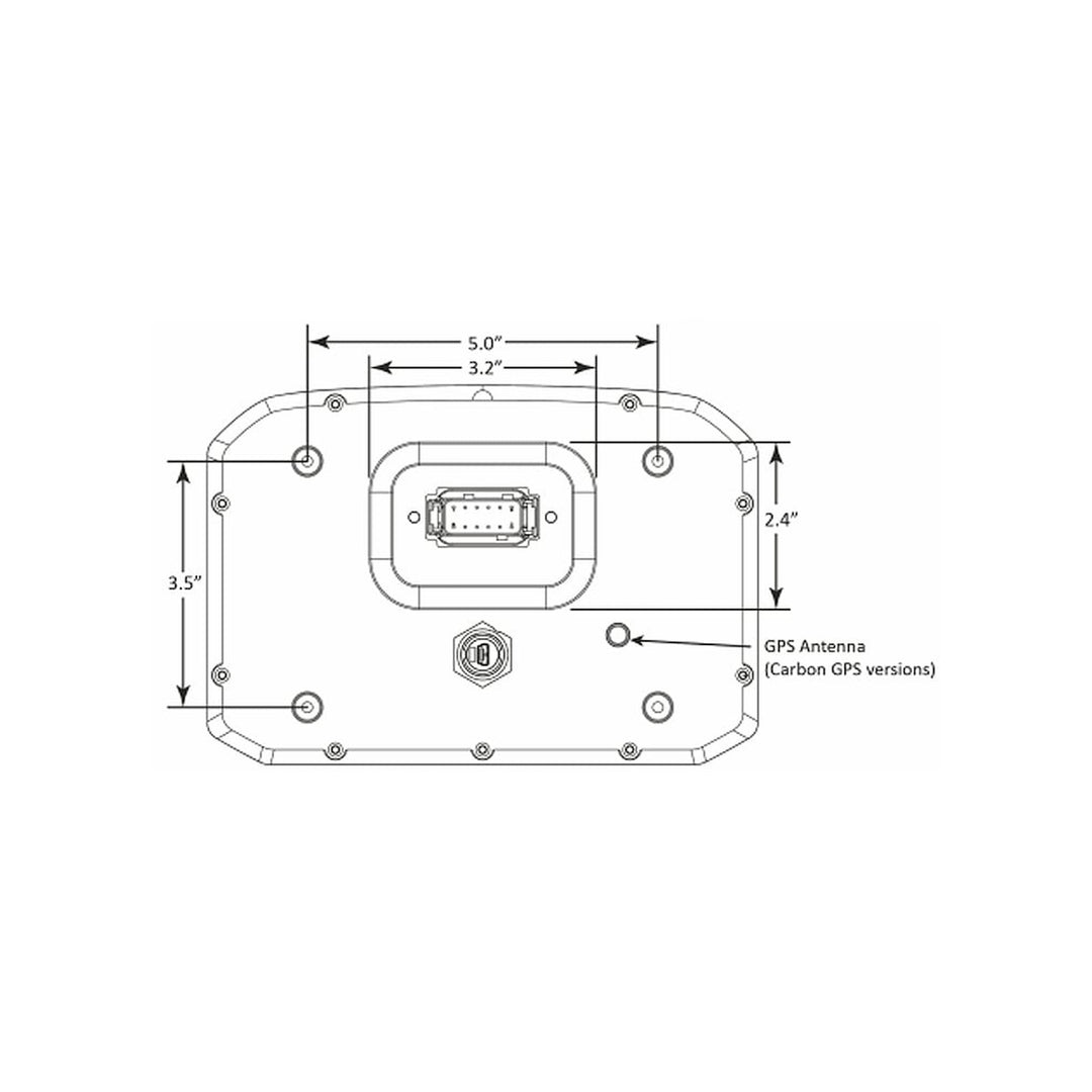 AEM CD-7 Carbon Non-Logging/ Non-GPS Display | SKU 30-5700