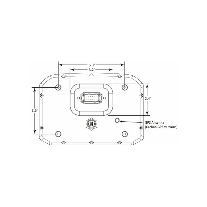 AEM CD-7 Carbon Non-Logging/ Non-GPS Display | SKU 30-5700