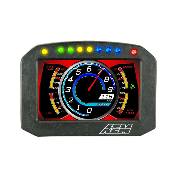 AEM CD-5F Carbon Flat Panel Non-Logging/ Non-GPS Display | SKU 30-5600F