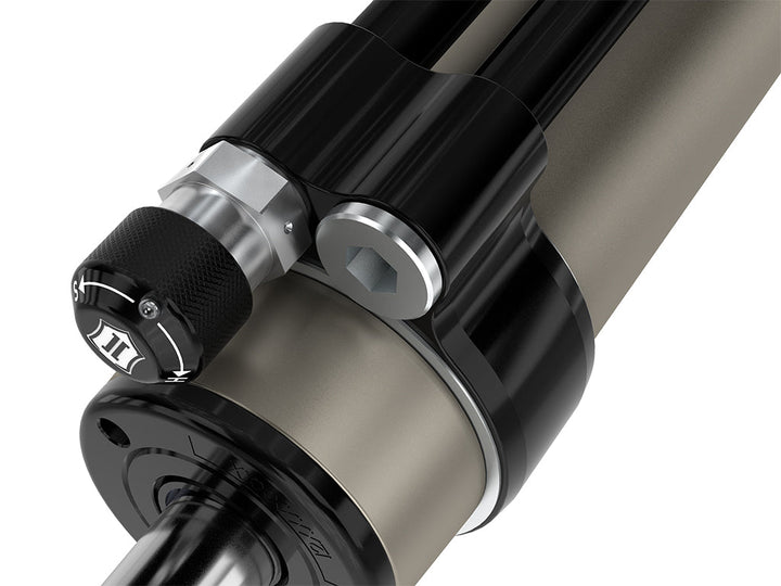ICON 2005-2023 Toyota Tacoma Rear VS 2.5 Aluminum RXT Shocks Omega Bypass Remote Res Pair