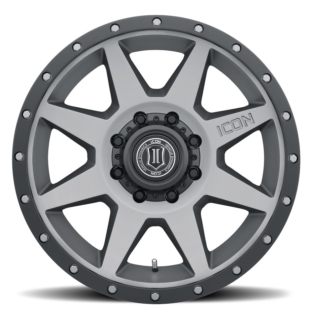 ICON Alloys Rebound Titanium 20x9 8x6.5 12mm Offset 5.5" BS (1820908055TT)