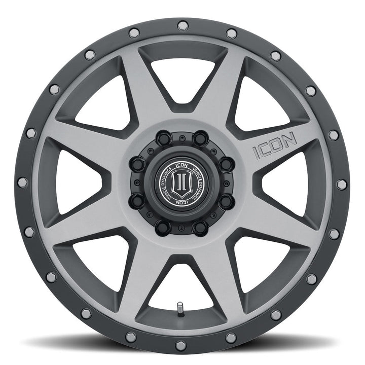 ICON Alloys Rebound Titanium 20x9 8x170 6mm Offset 5.25" BS (1820908152TT)