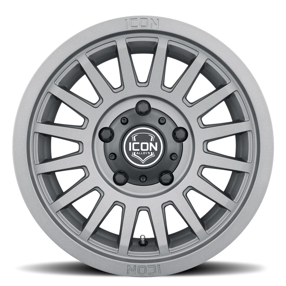 ICON Alloys Recon SLX Charcoal 17x8.5 5x5.5 0mm Offset 4.75" BS (3617858547CH)