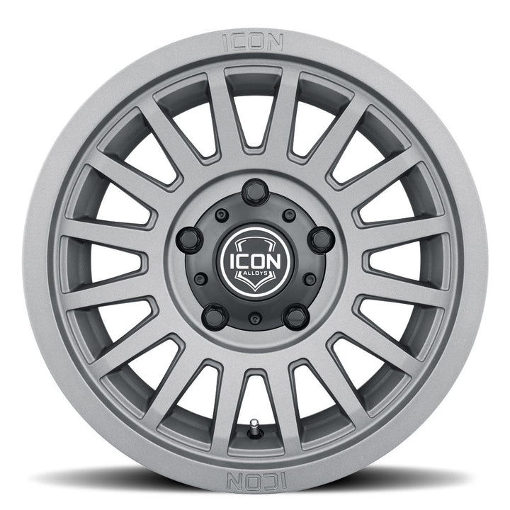 ICON Alloys Recon SLX Charcoal 17x8.5 5x5.5 0mm Offset 4.75" BS (3617858547CH)