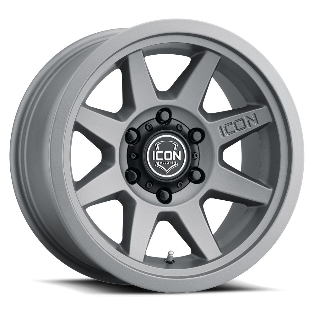 ICON Alloys Rebound SLX Charcoal 17x8.5 6x5.5 25mm Offset 5.75" BS (1917859057CH)