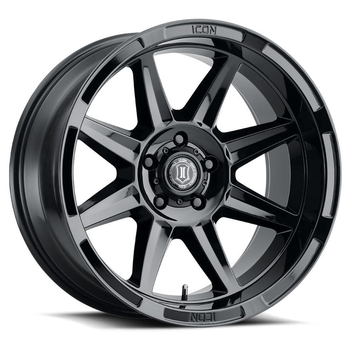 ICON Alloys Bandit Gloss Black 20x10 6x5.5 -24mm Offset 4.5" BS (6020108345GB)