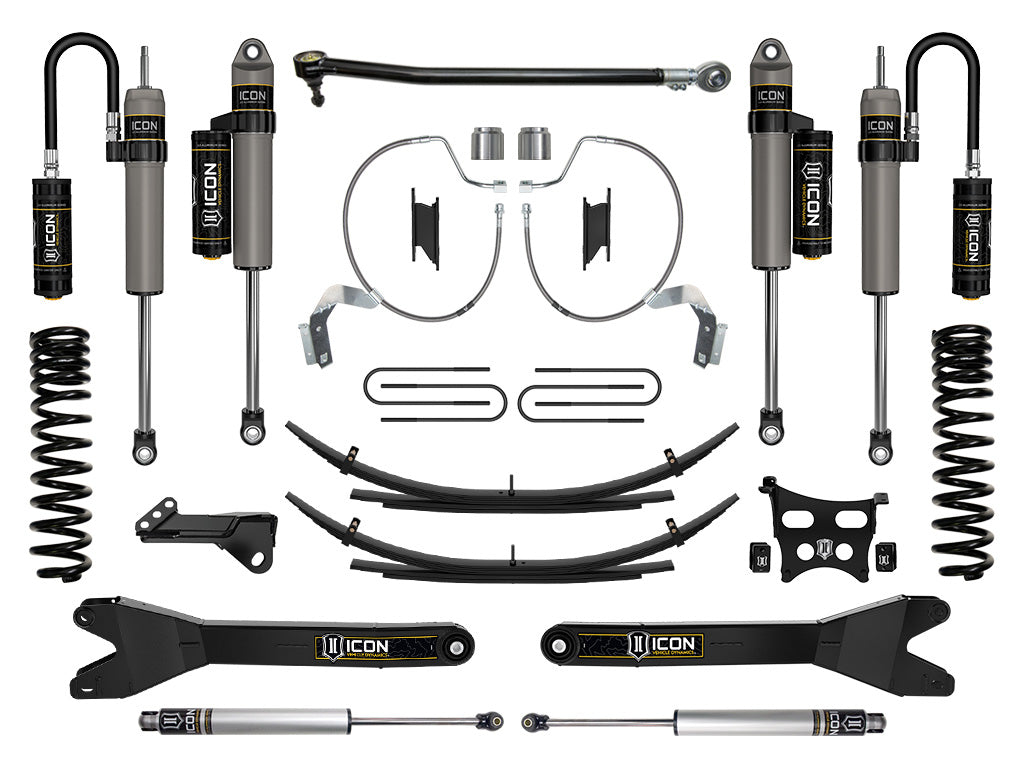 ICON 2023-2026 Ford F-250/350 Super Duty 4WD Gas 4.5" Lift Stage 4 Suspension w/Radius Arms & Expansion Packs