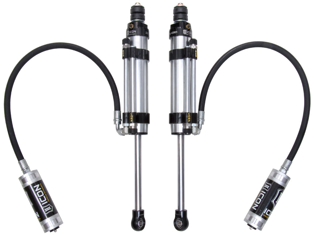 ICON 2007-2014 Toyota FJ Cruiser/2003-2024 4Runner/2003-2023 Lexus GX 1-3" Lift Rear 2.5 VS Omega Bypass Remote Res Shocks Pair