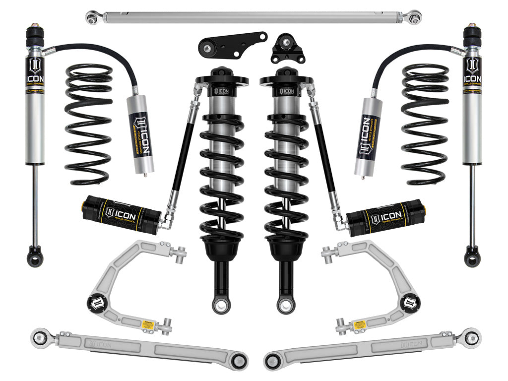 ICON 2025-2026 Toyota 4Runner 4WD Hybrid 1.75-3" Lift Stage 4 2.5 Suspension System Billet