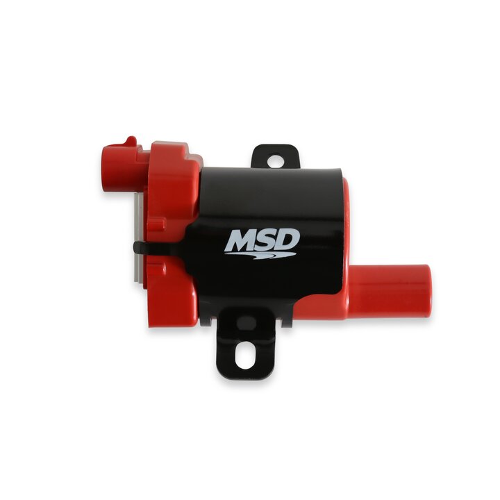 MSD Ignition Coil - GM LS Blaster Series - L-Series Truck Engine - Red - 8-Pack | SKU 82638