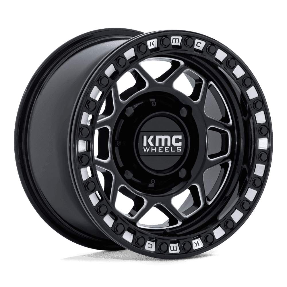 KMC KS241 Torx UTV Beadlock Wheel - Gloss Black Milled