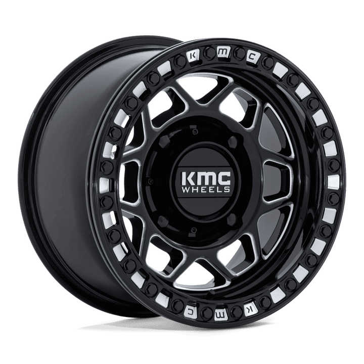 KMC KS241 Torx UTV Beadlock Wheel - Gloss Black Milled
