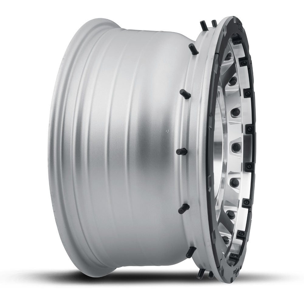 ICON Alloys Hammer Pro Silver Machined 17x8.5 6x5.5 0mm Offset 4.75" BS (21017858347SM)