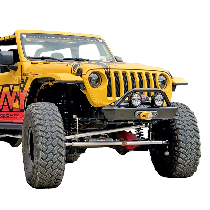 Savvy Front Bumper with Hoop (Legacy 6061 Aluminum) - 2018-2026 Jeep JL/JLU/JT