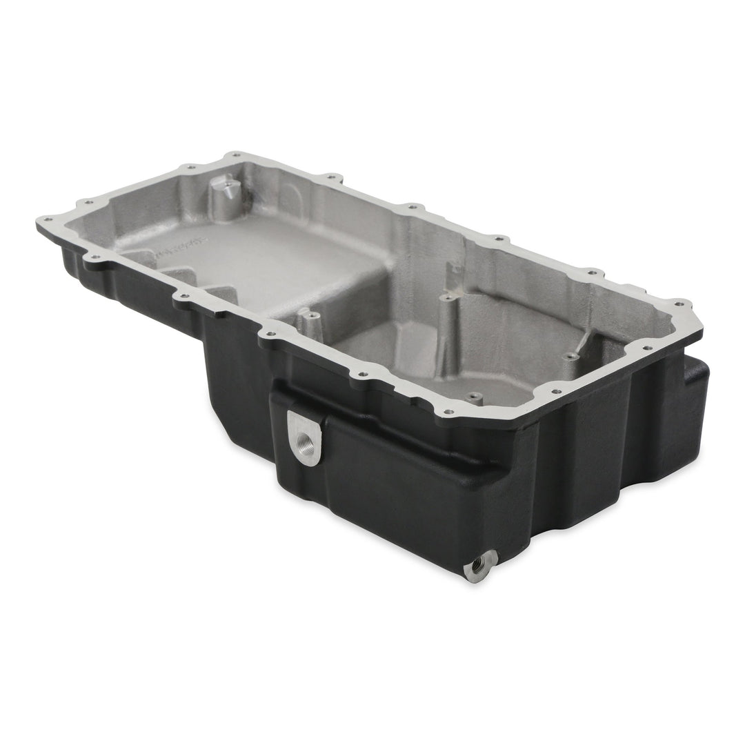 Holley Cast Aluminum Rear Sump Oil Pan - Ford Coyote Swap - Black | SKU 302-90BK