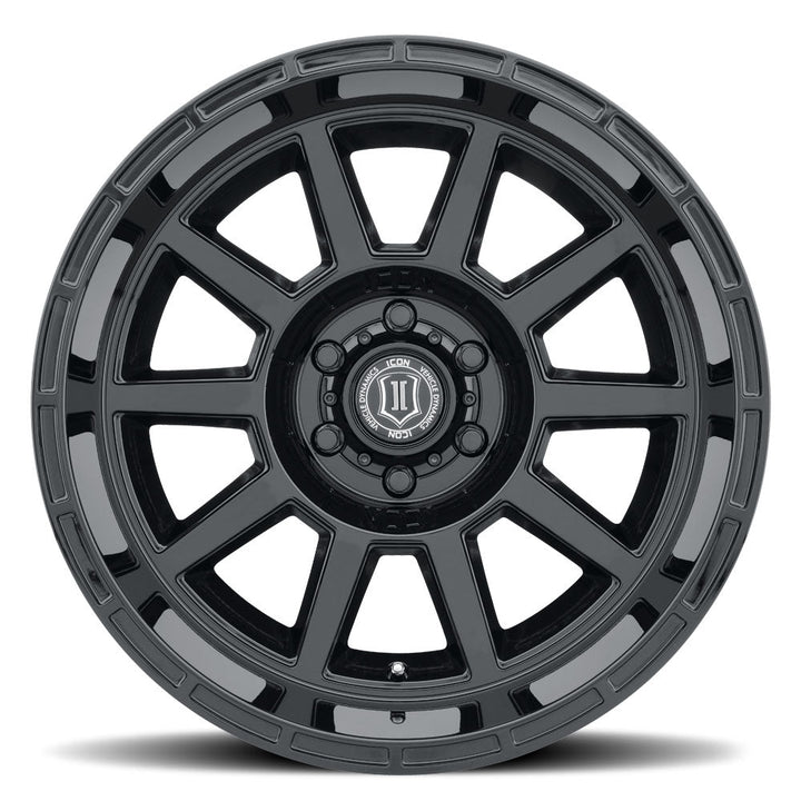 ICON Alloys Recoil Gloss Black 20x10 5x150 -24mm Offset 4.5" BS (6220105545GB)