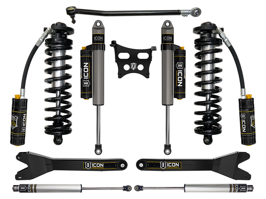 ICON 2023-2026 Ford F-250/350 Super Duty 4WD 2.5-3" Lift Stage 4 Coilover Conversion w/Radius Arms
