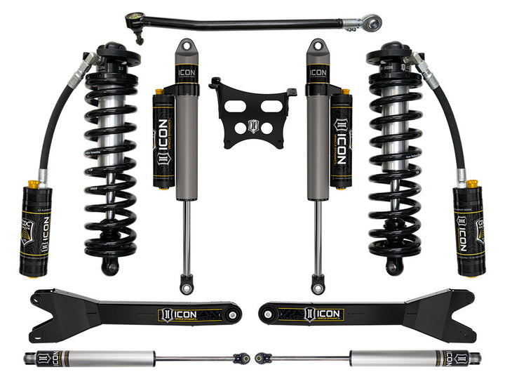 ICON 2023-2026 Ford F-250/350 Super Duty 4WD 2.5-3" Lift Stage 4 Coilover Conversion w/Radius Arms