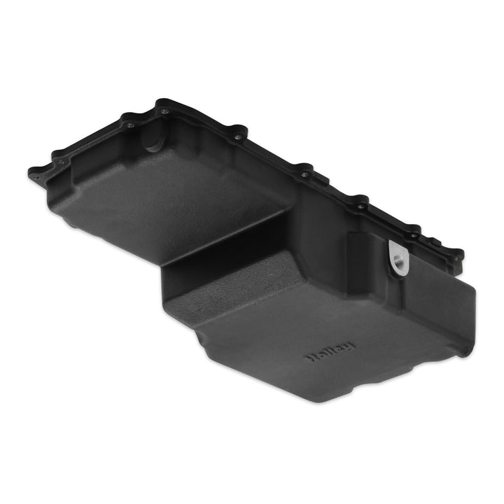 Holley Cast Aluminum Rear Sump Oil Pan - Ford Coyote Swap - Black | SKU 302-90BK