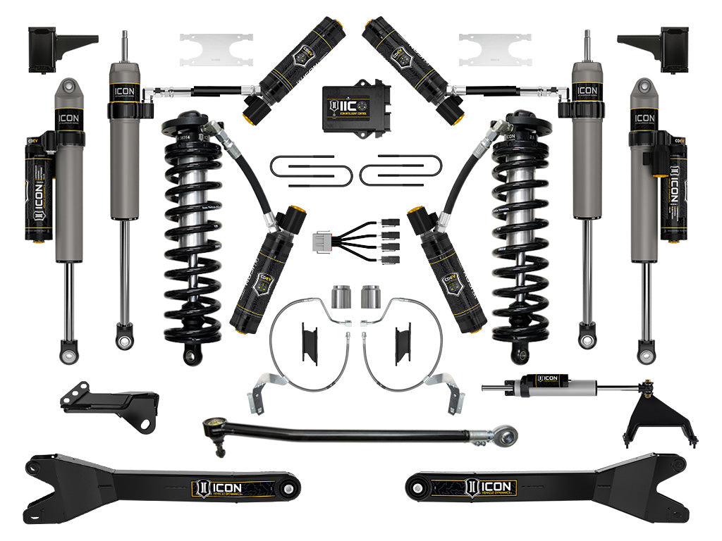 ICON 2023-2026 Ford F-250/350 Super Duty 4WD 4-5.5" Lift Stage 9 Coilover Conversion w/Radius Arms