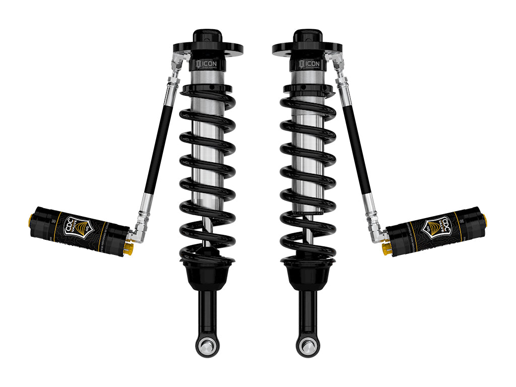 ICON 2021-2026 Ford F-150 4WD 2.75-3.5" Lift Front VS 2.5 Coilovers Remote Res w/CDCV Pair