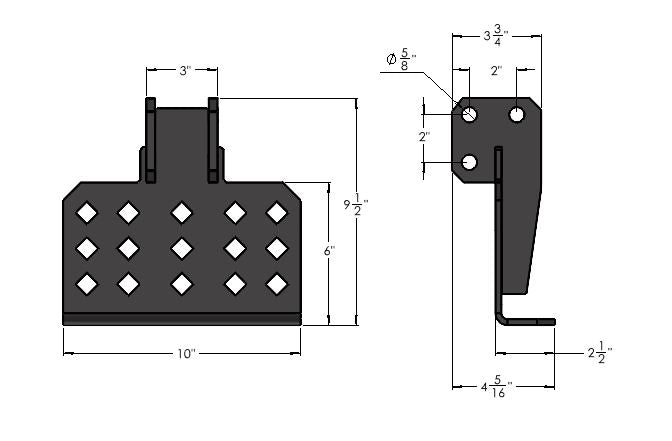 BulletProof Hitch Folding Step Attachment (FLDSTP)