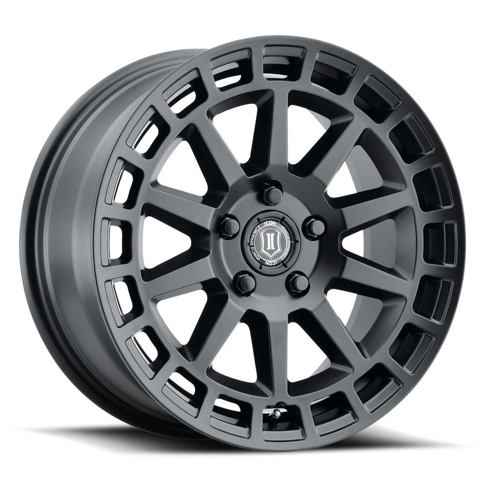 ICON Alloys Journey Satin Black 17x8 5x4.5 38mm Offset 6" BS (7117806560SB)