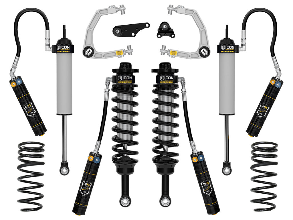 ICON 2025-2026 Toyota 4Runner 4WD Hybrid 2.25-3" Lift Stage 1 3.0 Suspension w/CDXS Billet