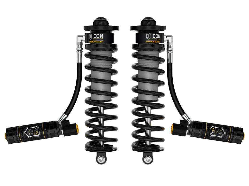 ICON 2017-2026 Ford F-250/350 Super Duty 4WD 2.5-3" Lift VS 3.0 Coilover Conversion Remote Res w/CDEV w/Caster Cams