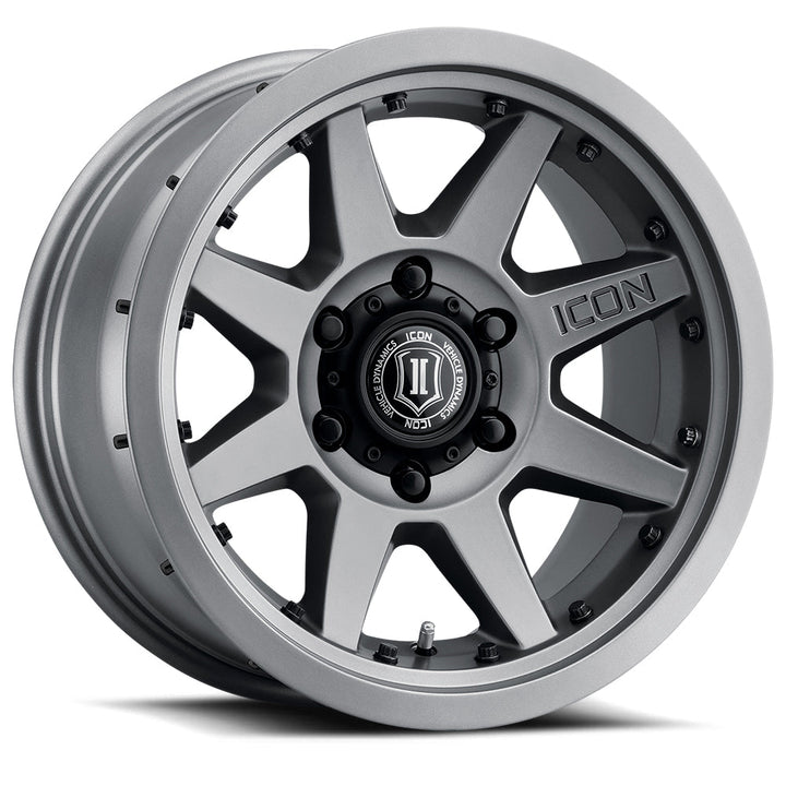 ICON Alloys Rebound Pro Titanium 17x8.5 5x150 25mm Offset 5.75" BS (21817855557TT)