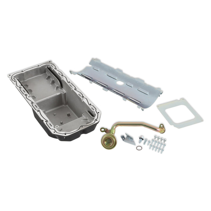Holley Gen III Hemi Swap Oil Pan - Mid-Sump - Hellcat - Black | SKU 302-64BK