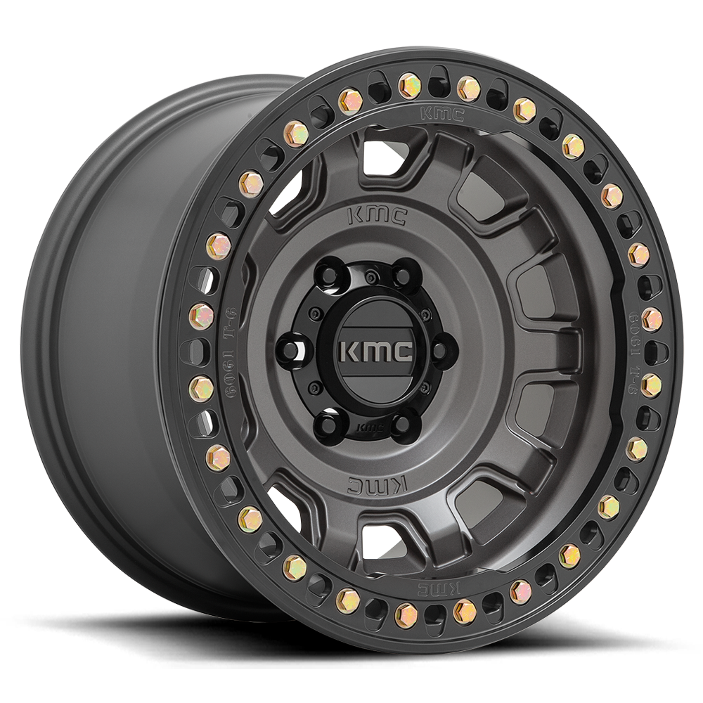 KMC KM236 Tank Beadlock Wheel - Anthracite