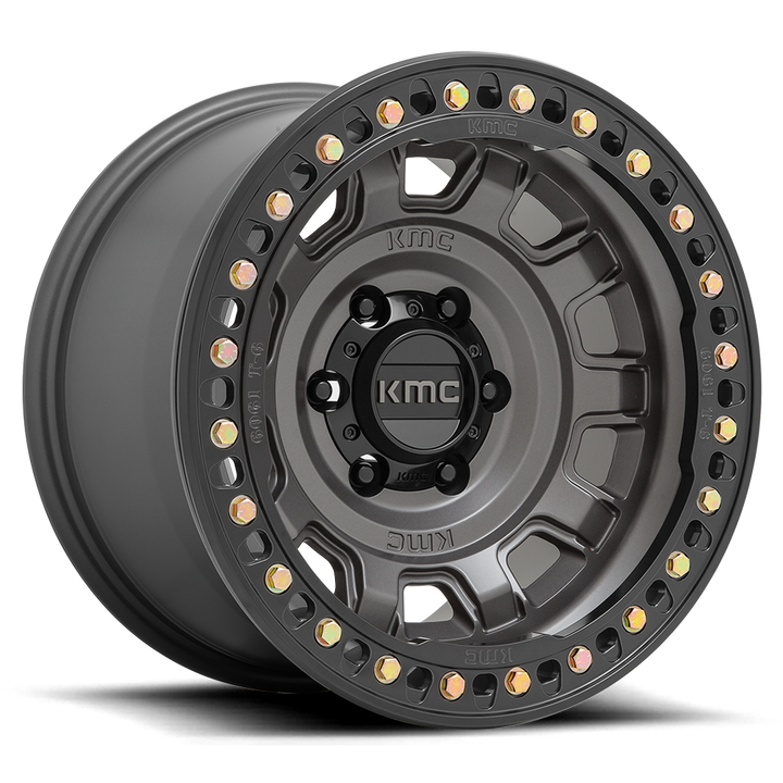 KMC KM236 Tank Beadlock Wheel - Anthracite