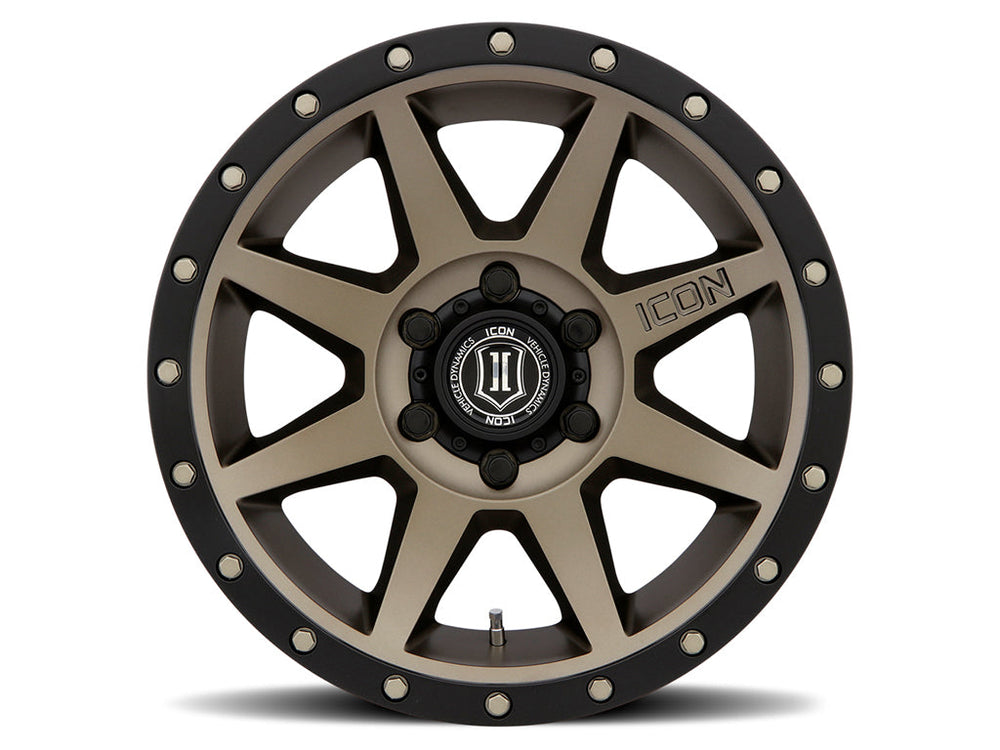 ICON Alloys Rebound Bronze 18x9 5x5 -12mm Offset 4.5" BS (1818907345BR)