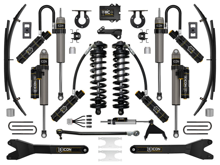 ICON 2023-2026 Ford F-250/350 Super Duty 4WD 2.5-3" Lift Stage 7 Coilover Conversion w/Radius Arms & Expansion Packs