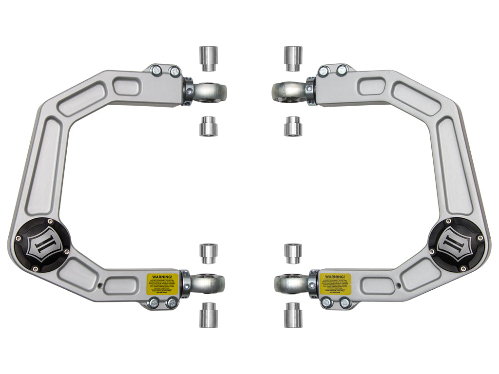 ICON 2007-2014 Toyota FJ Cruiser/2003-2024 4Runner/2003-2023 Lexus GX Billet Upper Control Arm w/Delta Joint Kit