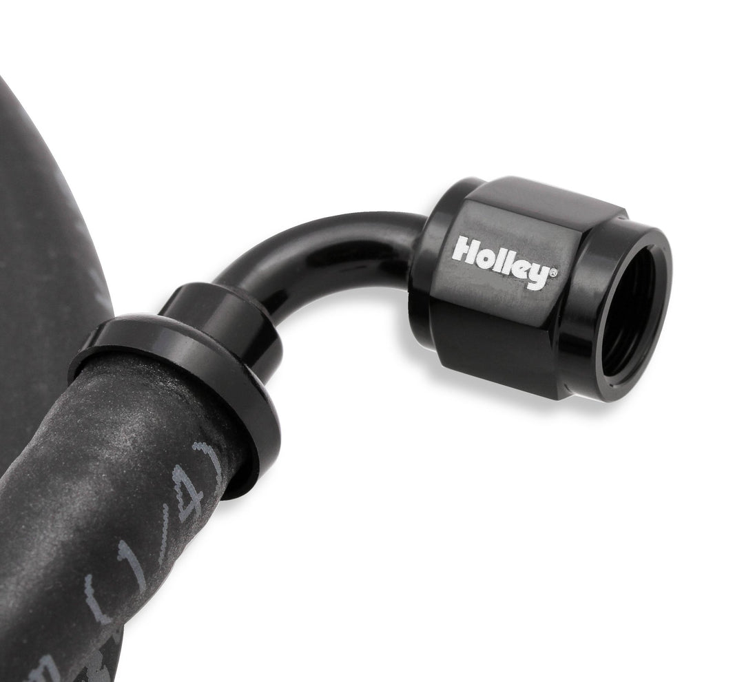 Holley LS Steam Tube Kit w/ Black Push-On Hose | SKU 26-552