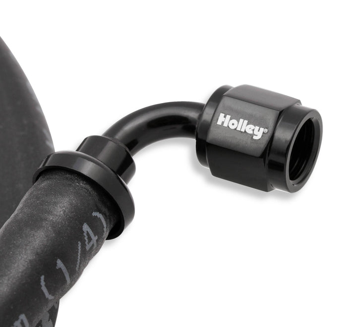 Holley LS Steam Tube Kit w/ Black Push-On Hose | SKU 26-552