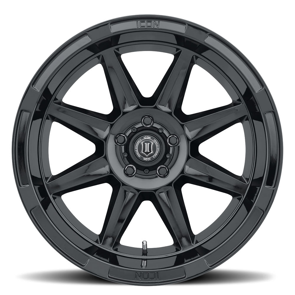 ICON Alloys Bandit Gloss Black 20x10 6x5.5 -24mm Offset 4.5" BS (6020108345GB)