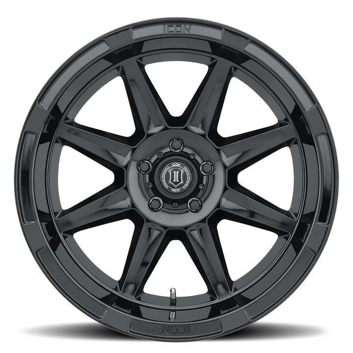 ICON Alloys Bandit Gloss Black 20x10 6x5.5 -24mm Offset 4.5" BS (6020108345GB)