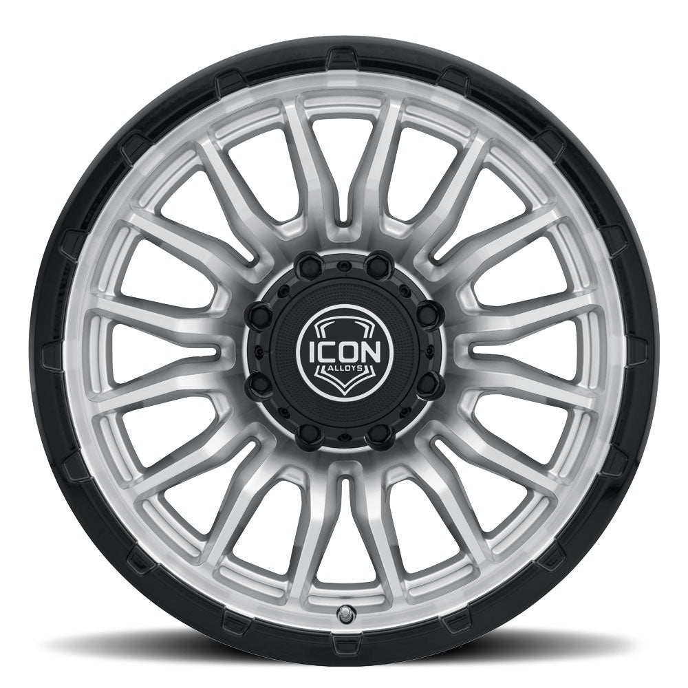 ICON Alloys Cajon Silver Machined w/ Gloss Black Lip 20x9 8x170 6mm Offset 5.25" BS