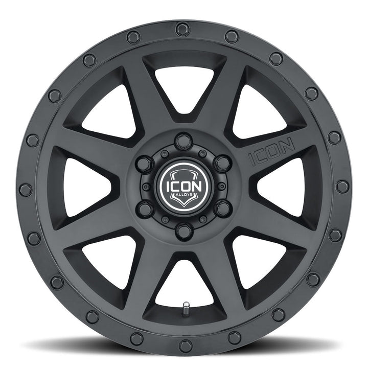 ICON Alloys Rebound Double Black 18x9 6x5.5 0mm Offset 5" BS (1818908350DB)