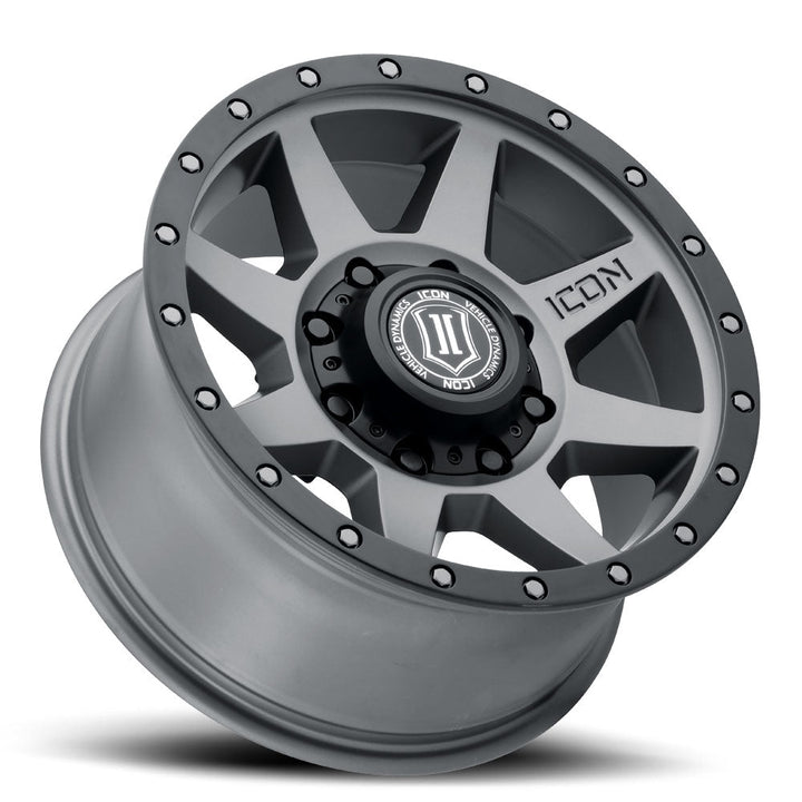 ICON Alloys Rebound HD Titanium 18x9 8x180 12mm Offset 5.5" BS (1818908955TT)