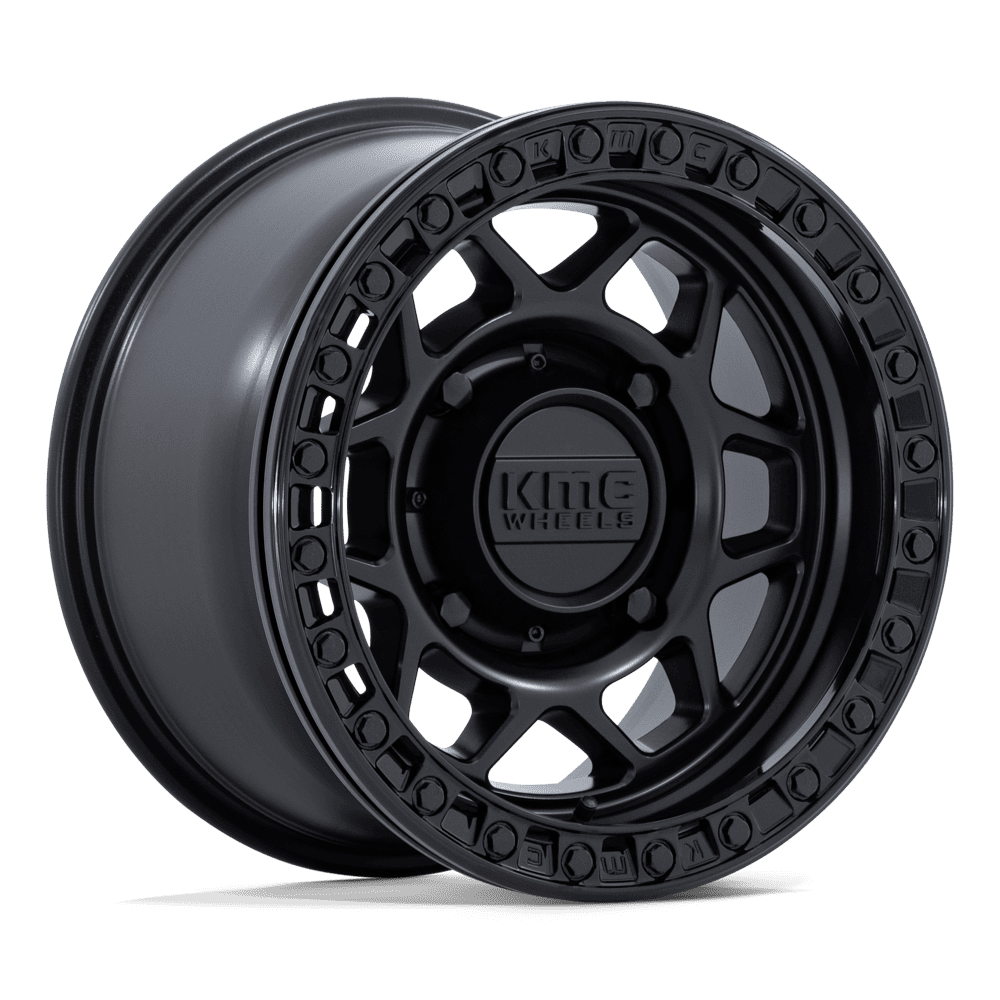 KMC KS241 Torx UTV Beadlock Wheel - Matte Black w/ Gloss Black Ring