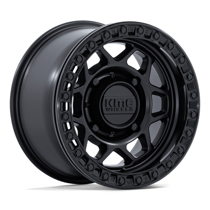 KMC KS241 Torx UTV Beadlock Wheel - Matte Black w/ Gloss Black Ring