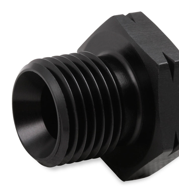 Earl's GM LS Oil Pressure Gauge Adapter Fittings - Black | SKU AT9919BFJERL